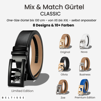 BELTISSE Classic Mix & Match Automatikgürtel in edler Geschenkbox