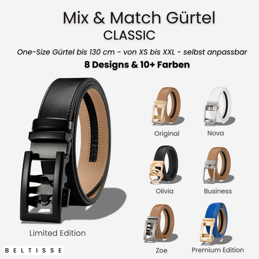 BELTISSE Classic Mix & Match Automatikgürtel in edler Geschenkbox