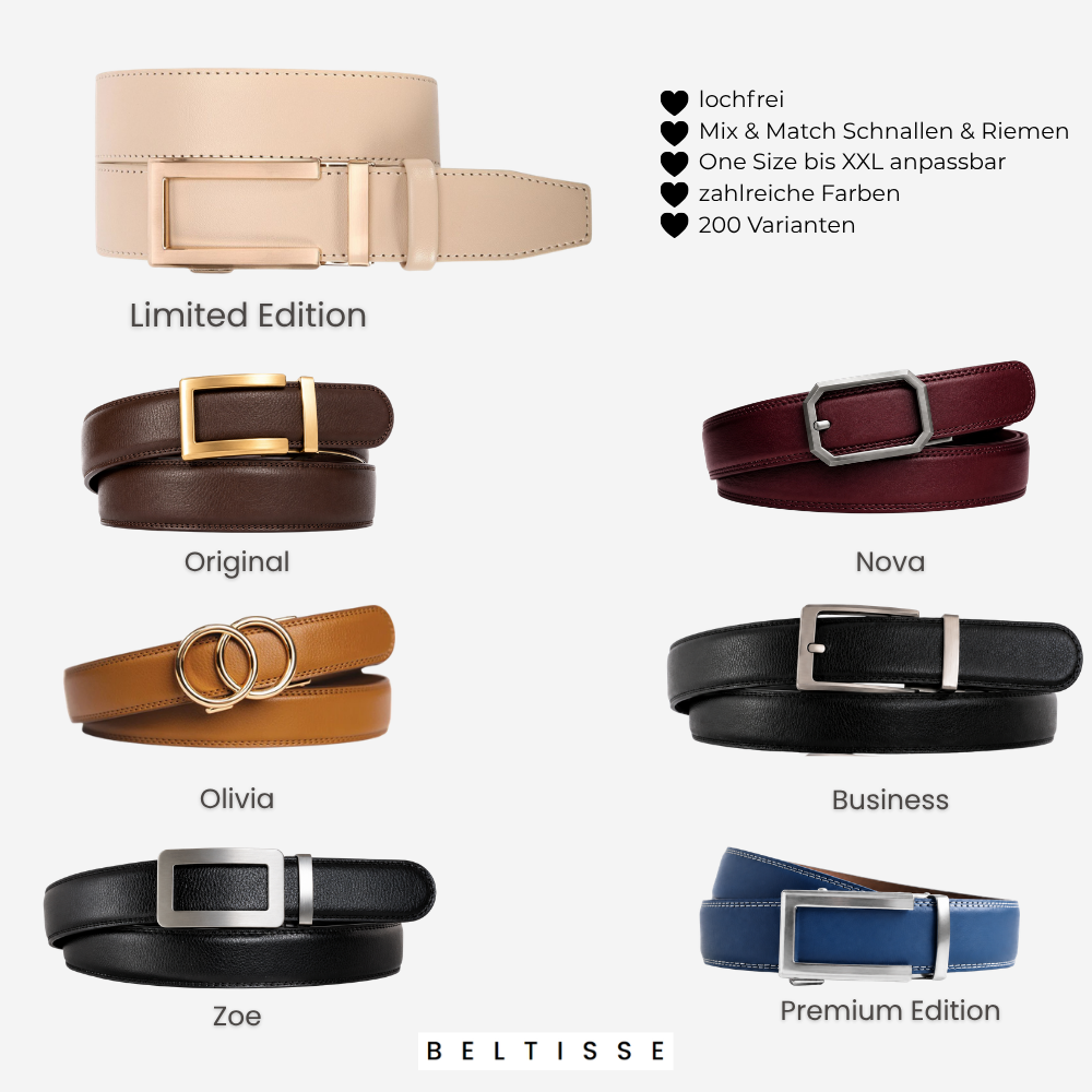 BELTISSE Classic Mix & Match Automatikgürtel in edler Geschenkbox
